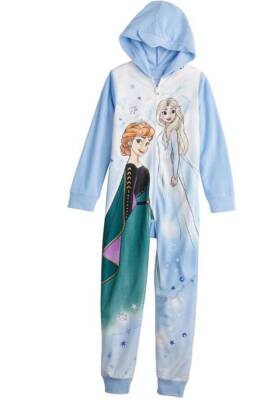 Union Suit Elsa Onesie Adults Frozen Elsa Pajamas Pc Hooded Disney - Main Image
