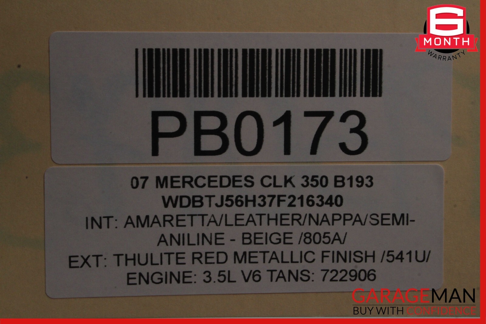 0509 Mercedes W209 CLK500 C230 Power Steering Rack & Pinion 2034605200