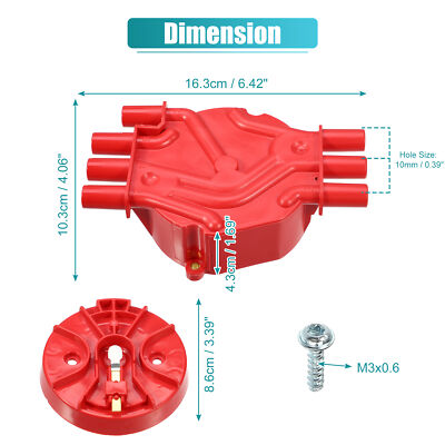 Aazon.co: Uxcell Car Ignition Distributor Cap And Rotor Kit For - View #13