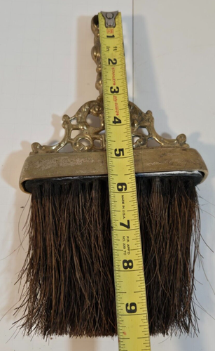 Vtg Andrea By Sadek Solid Brass Ornate Victorian Duster And Fireplace Dustpan - Picture 11 of 12