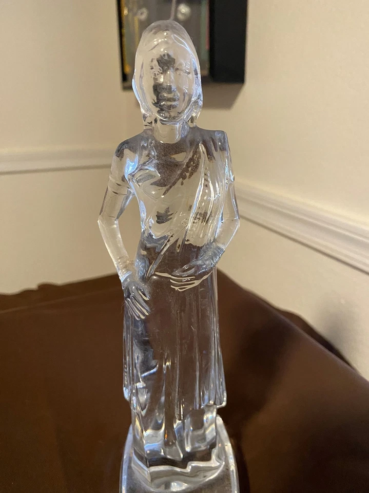 Индийская леди кристально прозрачное стекло фигурка - Изображение 2 из 3