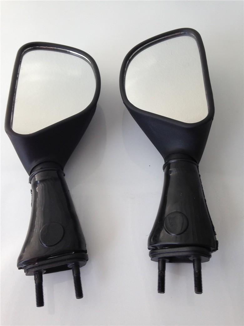 ワズ Black Racing Mirrors For 98-02 Kawasaki Ninja ZX6R 98-03