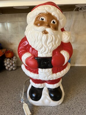Vintage 90's Grand Venture Retired 18” African American Santa
