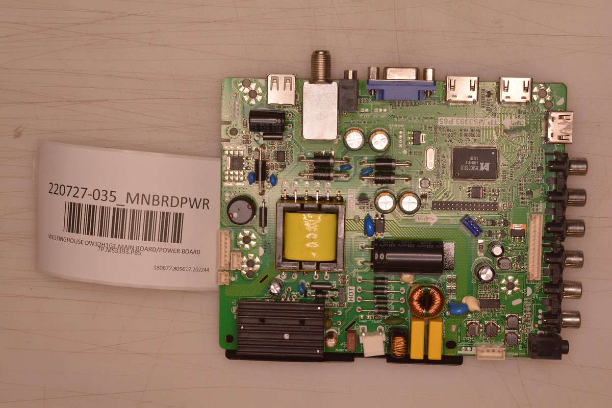 画廊 WESTINGHOUSE DW32H1G1 MAIN BOARD/POWER BOARD TP.MS3393.P85 | eBay