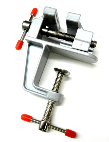 Mini Bench Vise Table Swivel Lock Clamp Vice Craft Hobby Cast Aluminum New