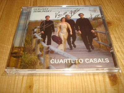 CUARTETO CASALS Debussy Zemlinsky String Quartets HM CD NEW Signed by 4 Signiert