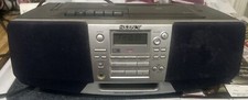 SONY CFD-S38 AM/FM Radio CD Cassette Player Portable Boom Box Boombox Works