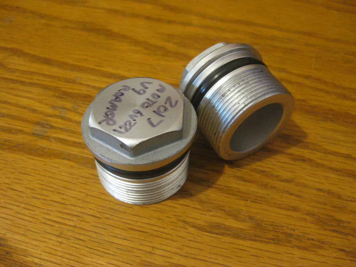 2017 Moto Guzzi V9 Roamer Fork Tube Top Cap Plug # 887894 # 887916