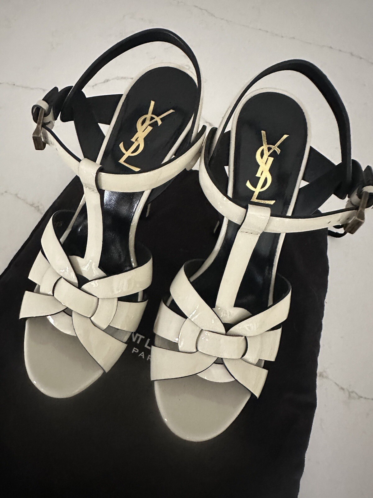 Sandalo Yves Saint Laurent tacchi plateau taglia 36 5 YSL