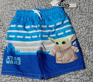 baby yoda swim trunks