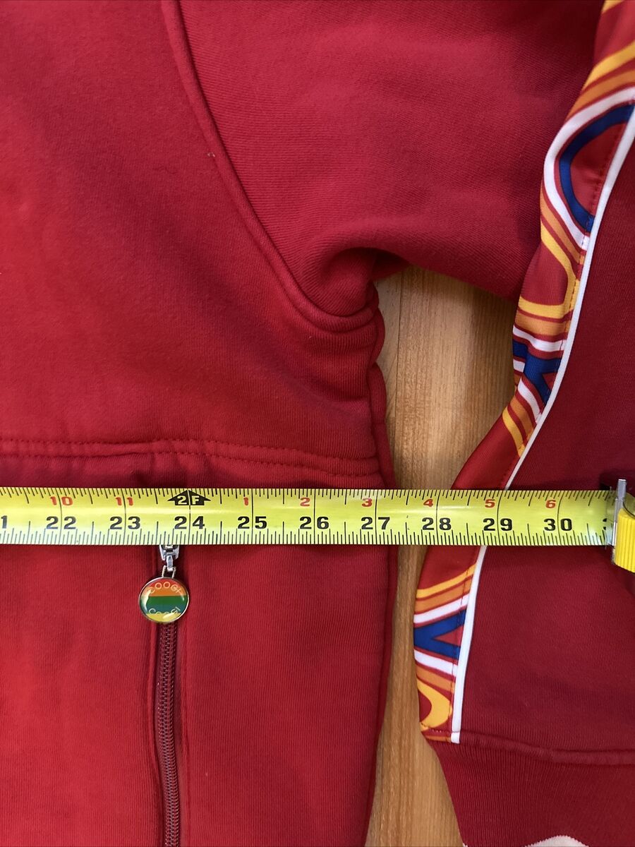 Vintage Coogi Y2K Mens Red Track Jacket Heavy Full Zip Vintage Coogi Y2K Mens Red Track Jacket Heavy Full Zip