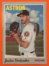 2019 Topps Heritage - 1970 Cloth Stickers Justin Verlander #14