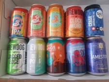 10 latas de cerveza artesanal vacías de 2…