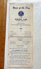 News of the Day. 12/27/1966 Kiwanis Club. Stuart, Florida Folded Newsletter.