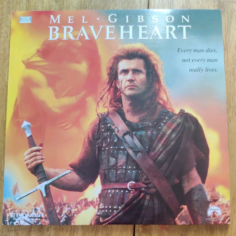 Braveheart Laserdisc 1996 2 Discs Mel Gibson Very Good Plus Condition 