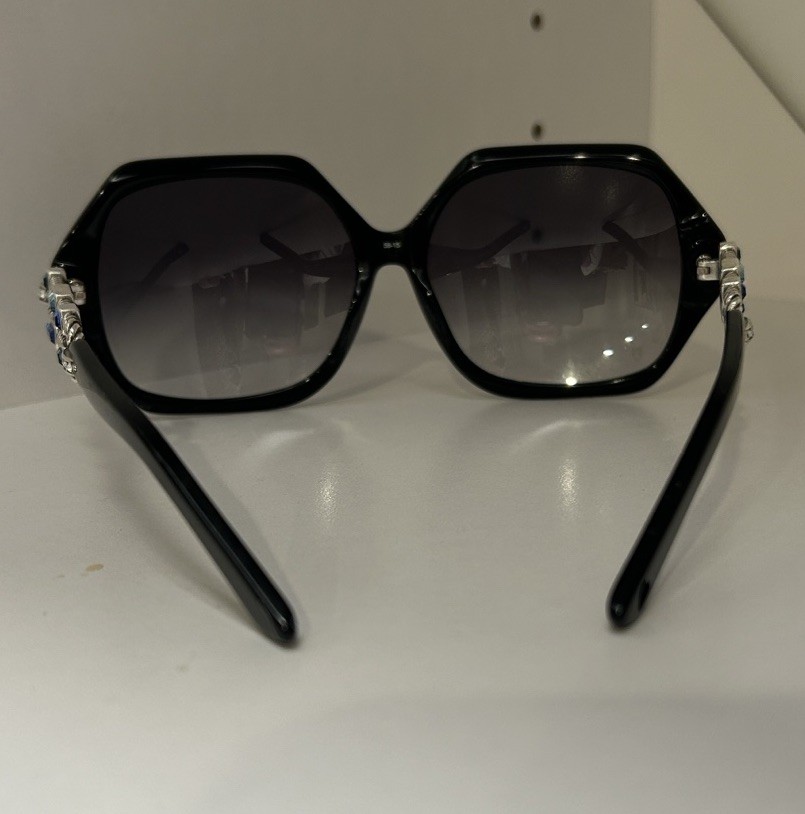 Brighton Handmade Sunglasses Hexagonal Frames Wit… - image 3