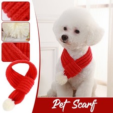 Winter Warm Knitted Pet Scarf Christmas New Year Fashion Cute Pet Scarf.