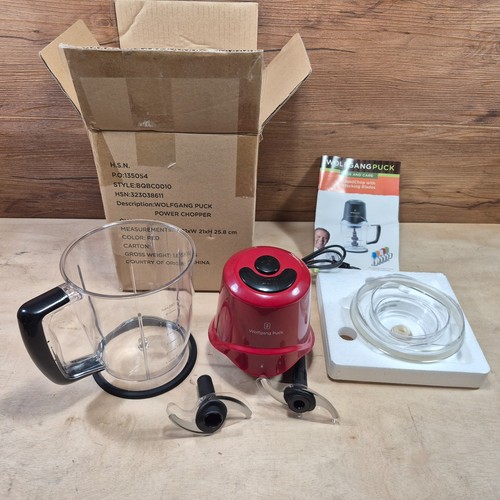 Wolfgang Puck 400 Watt 48 Unzen/6 Tassen Rot QuadChop Mixer/Zerkleinerer Neu im Karton - Bild 1 von 8