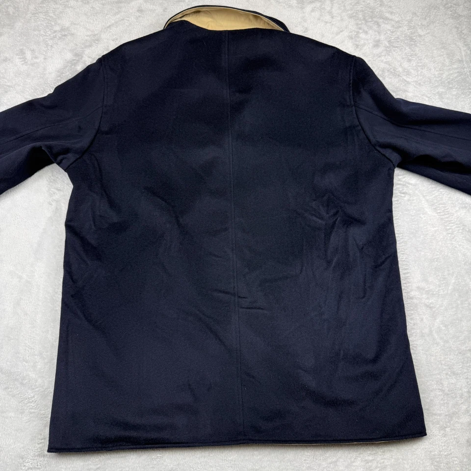 Peter Millar Reversible Jacket 2XL Blue Tan Wool Cashmere Blend Outerwear 2 in 1 - Image 3 of 4