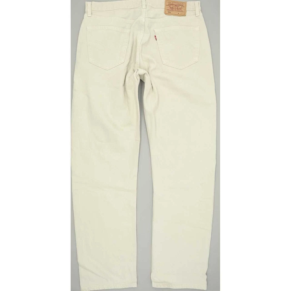 Levi's 501 Made in USA Men Beige Straight Regular Jeans W36 L32 (81499) - Image 2 of 4