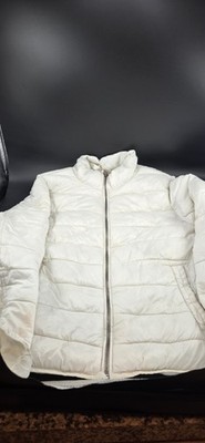 Whte WonansPuffer Ultra Light Down Duck Zip Pockets