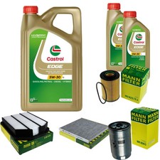 INSPEKTIONSKIT FILTER CASTROL 7L ÖL 5W30 für KIA Carens III UN 2.0 CRDi 135