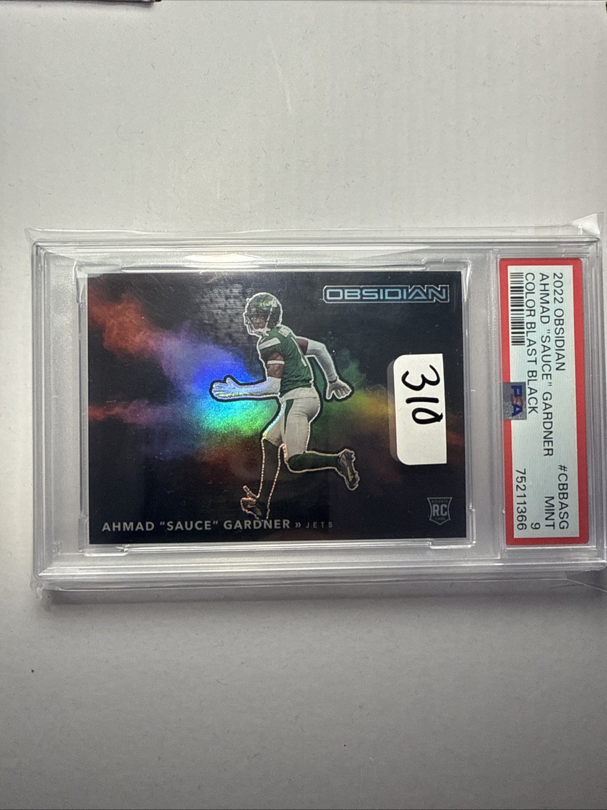 2022 Panini Obsidian - Color Blast Black Ahmad Gardner #CBB-ASG (RC)
