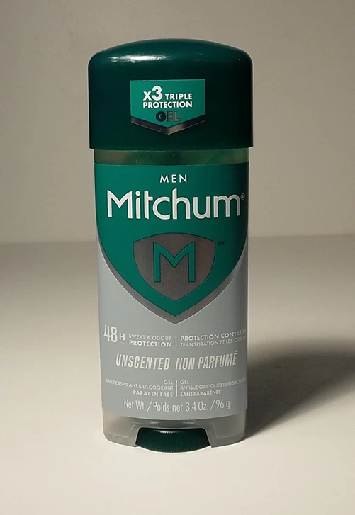 *Lote de 20 piezas* MITCHUM Hombres 48 horas Desodorante Antitranspirante GEL SIN PERFUME 3,4 OZ CADA UNO Foto 2 de 3