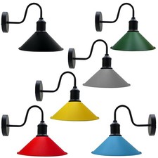 Vintage Industrial Wall Light Indoor Swan Neck Rustic Wall Sconce Lamp E27 Metal