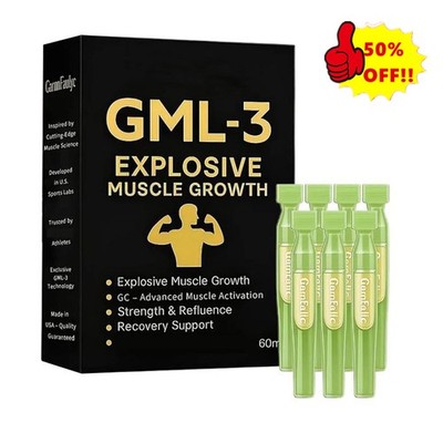 .+Muscle Growth Serum, GML-3 Explosive Muscle Growth Strength & Refluence NEW