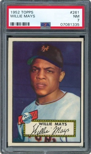 1952 Topps Willie Mays PSA 7