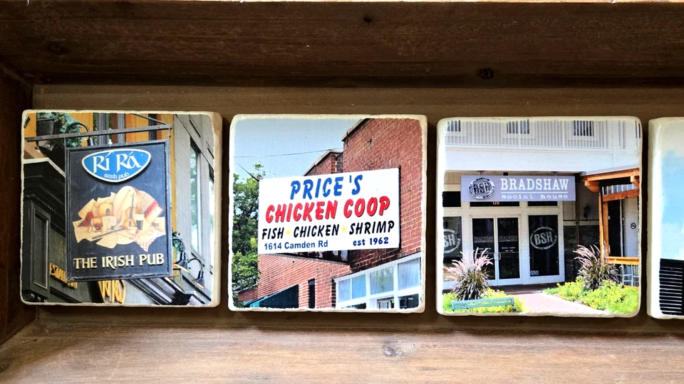 Trough Long Serving Tray ~ Charlotte NC Iconic Restaurants Ceramic Tiles 32" - Image 4 of 4