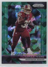 2018 Panini Prizm Green Crystals Prizm 60/75 Samaje Perine #5 no9