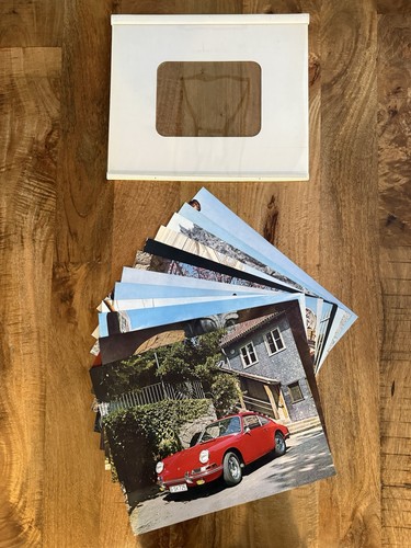 Vintage 1965 Porsche Factory Issued Dealership Calendar Insert Photographs (12)
