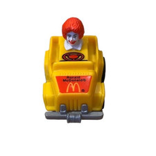 Ronald McDonald Pull Back Car, 1985 McDonald's Restaurant Collectible Toy works