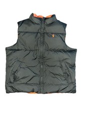 Polo Ralph Lauren Boys Down Puffer Vest Jacket Sz 5 AndReversible Hunting Preppy