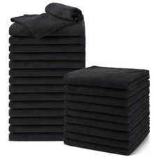Salon Towels 24 Pack, Microfiber Barber Towels Bulk, 16x29 inches Hair-Dryi...