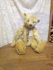 VTG 19" Signed Teddy Bear Patty Tieri Dearheart Bears