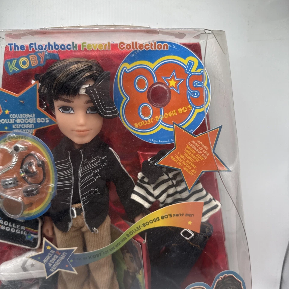 Bratz Flashback Fever Koby 80’s Roller skate Mga Entertainment Novo Pls Leia HTF - Imagem 3 de 4