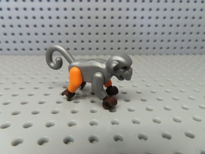 Lego Affe Monkey 2550c02 matt silber orange Beine 70602 70605