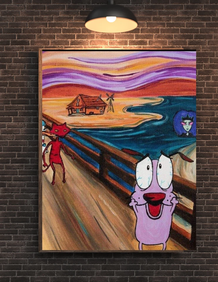 Courage The Cowardly Dog The Scream Poster