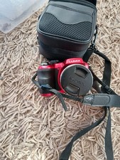 Panasonic Lumix DMC-LZ20 Compact Digital Bridge Camera 16MP 21x Zoom Lens Red