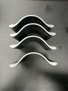 12-20 OEM Tesla Model S X Front Center Console Cup Holder Divider Inserts Set 4