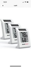2.2" Digital Thermometer Hygrometer Solar-Powered Indoor Temp Meter
