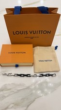 Louis Vuitton Monogram Link Bracelet in black  silver