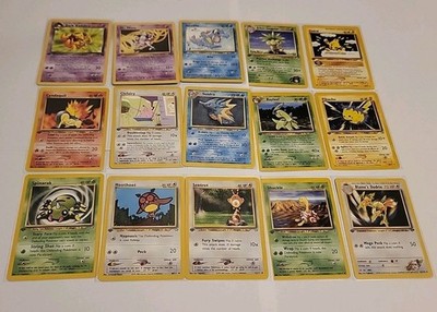 Pokemon Cards First Edition Non-Holo NM-HP  Base Set - Neo Gen Complete Your Set