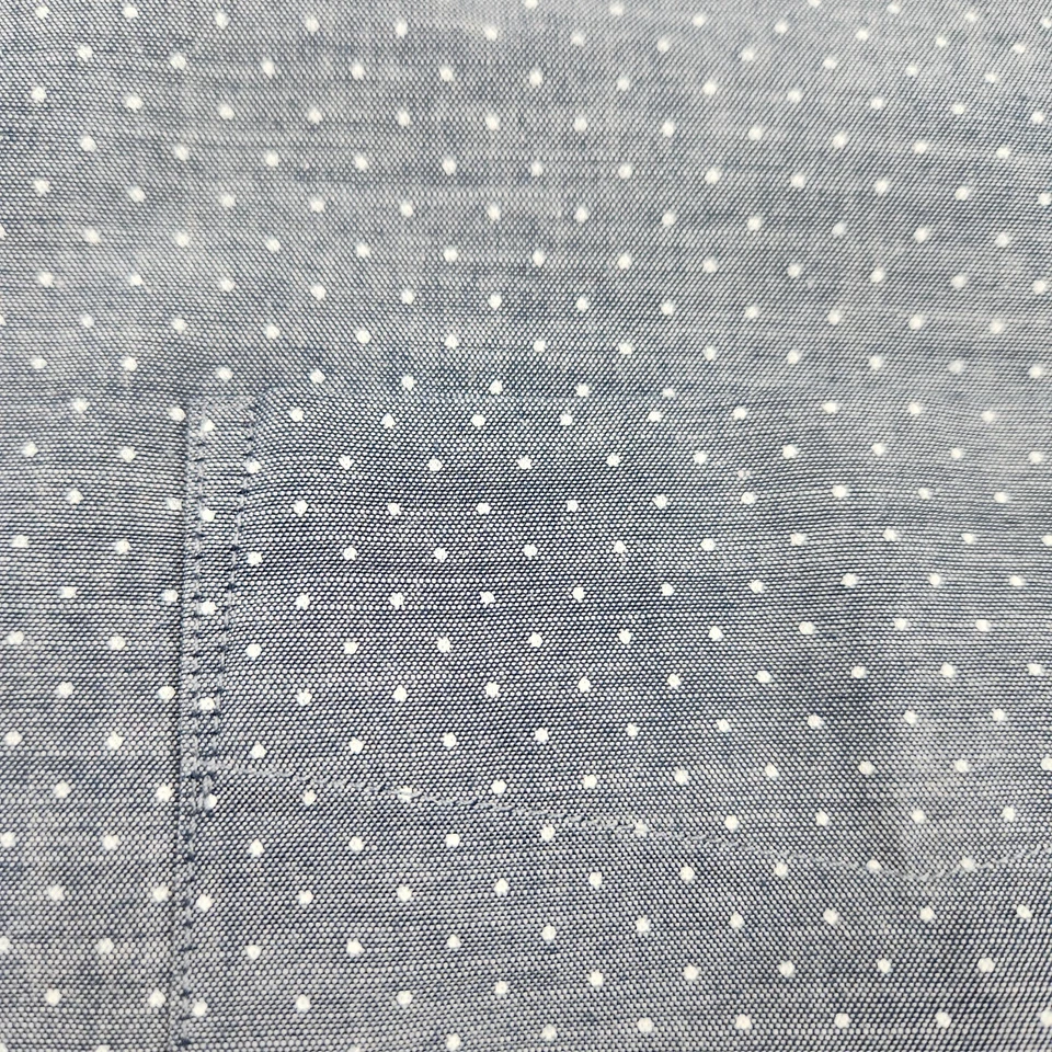 Banana Republic Men Sz XXL Shirt Non Iron Slim Fit Gray Polka Dots Long Sleeve - Image 4 of 4