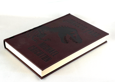 JURASSIC PARK by Michael Crichton Deluxe Dinosaur Skin Cover