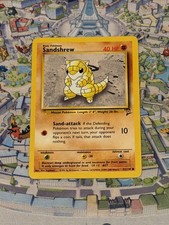 Pokemon TCG Sandshrew 2000 Base Set 2 91/130 Common Ungraded LP VG Card
