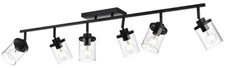 Ceiling Spotlights Track Lighting Kit 6 Lights,Modern Bathroom Track Lighting...